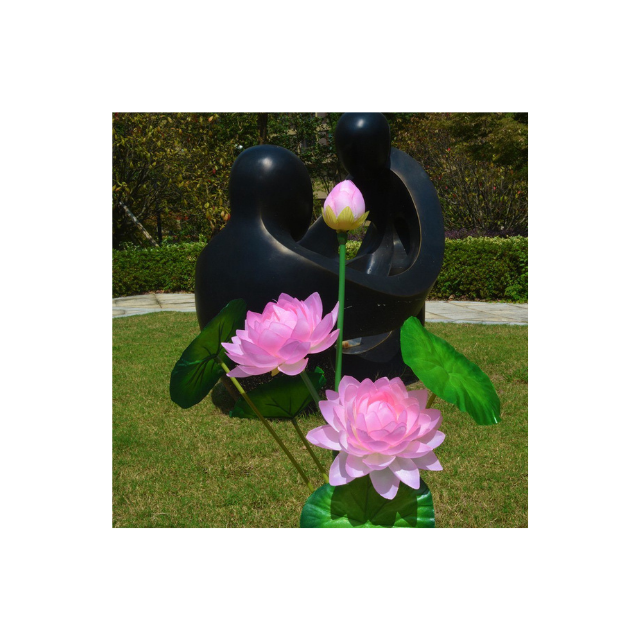 Solar Lamp Lotus Flower Shape Lawn Lamps (ESG16582)
