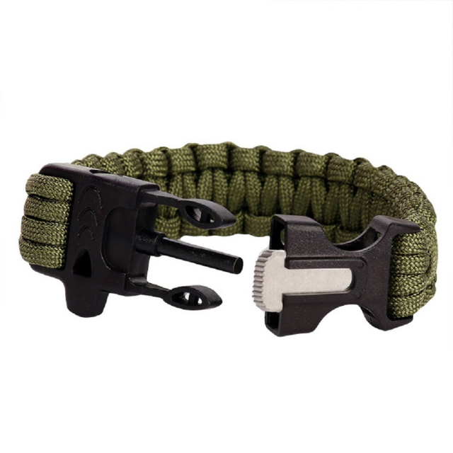Adjustable Paracord Survival Bracelet Hiking Camping Outdoor (ESG18264)
