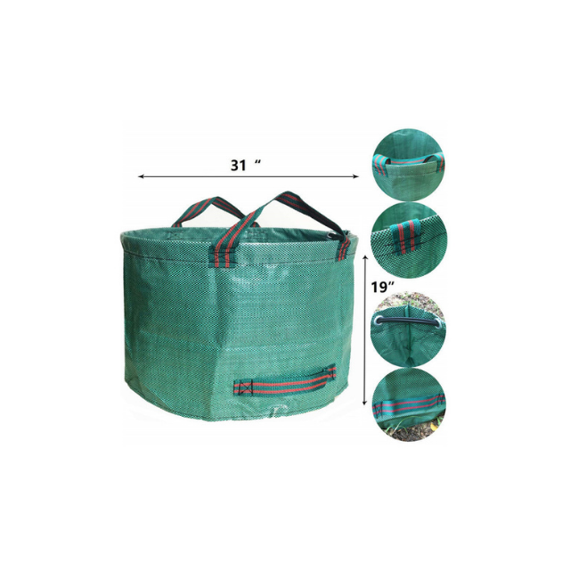 63 Gallons Capacity Reusable Garden Bag Waterproof PE (ESG11999)