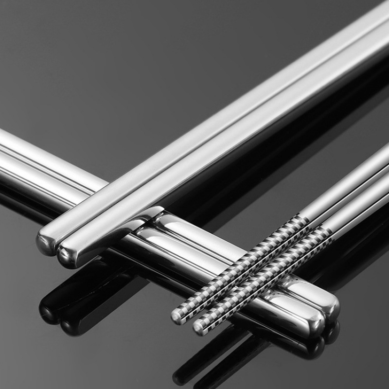 Stainless Steel Non-slip Chopsticks Reusable Chopsticks (ESG21164)