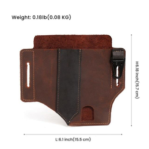 Outdoor Waist Bag Multitool Organizer Leather Storage Bag (ESG15326) 