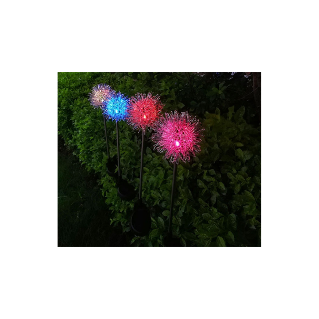 Solar LED Ball Dandelion Flower Stake Light (ESG16592)