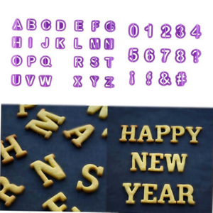 Alphabet Number Embosser Mold Cookie Stamp Fondant Icing Cutter (ESG15657)