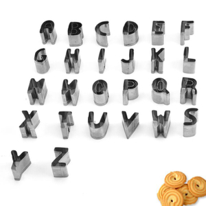 26 in 1 Stainless Steel Letters Alphabet Shape Cutter Biscuit Cookie Mold (ESG10157)