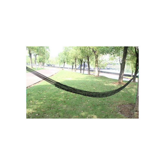 Mesh Nylon Rope Hammock Portable Leisure Hanging Swing Outdoor Garden Balcony Backyard Patio (ESG16933)