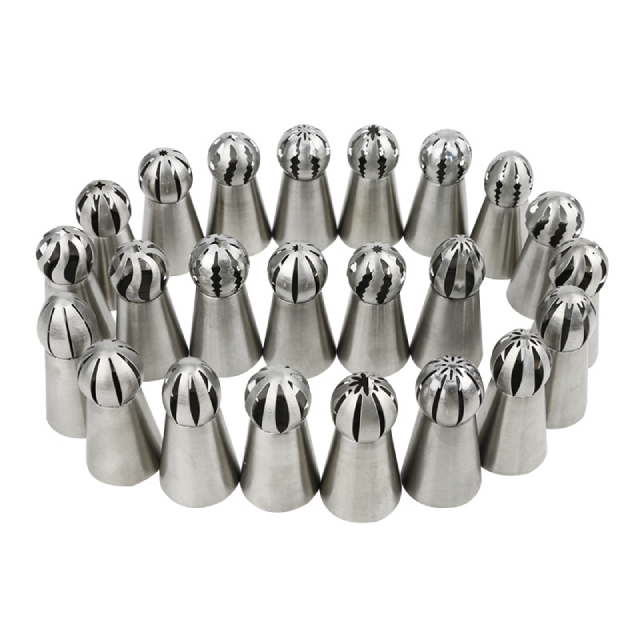 23PCS Russian Confectioners Piping Tips Cream Icing Cake/Cupcake Decorating Tools (ESG11895)