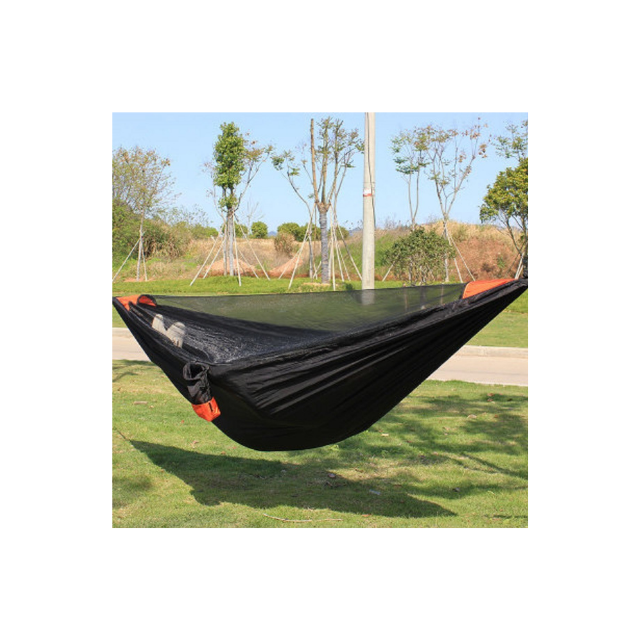 Camping Hammock for Travel Outdoor Backpackers with Mosquito Net Portable Hammock with Tree Strap and Buckle (ESG16927)