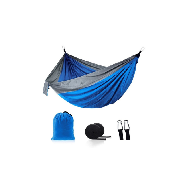 Sleeping Hammock Double Parachute Camping Hammock Portable Outdoor Travel Backyard (ESG16935)