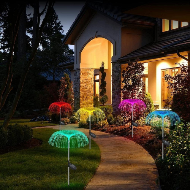 Solar LED Jellyfish Lamp Color Changing (ESG20504)