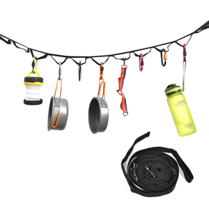  Hanging Outdoor Portable Tent Storage Lanyard Drying Line with 19 Loops (ESG21291)
