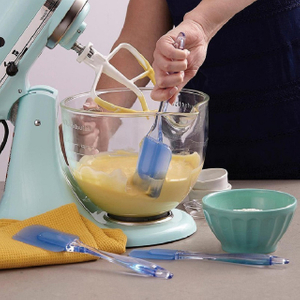 Heat Resistant Non Stick Rubber Spatula 3-Piece Silicone Spatula Set (ESG16345)