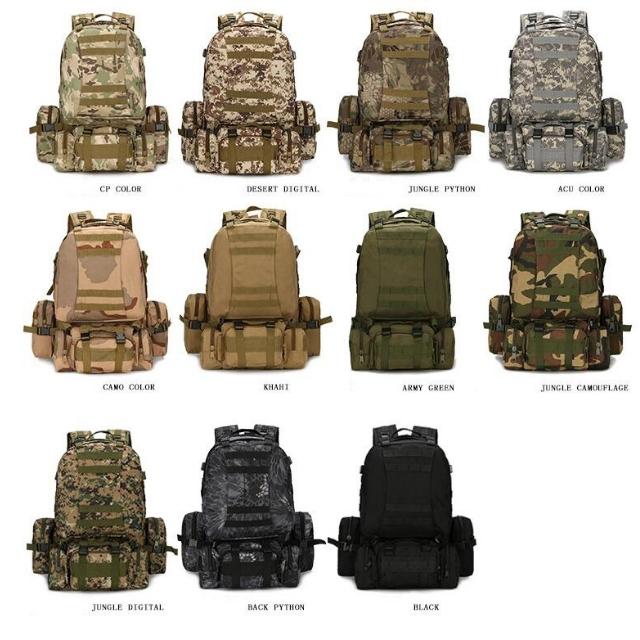 Outdoor Tactical Backpack High Quality Camouflage Hiking Backpack (ESG11754)