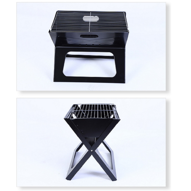 Portable Charcoal X-Type BBQ Folding Large Grill (ESG18061)
