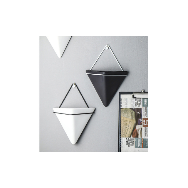 Hanging Plant Triangle Wall Planter Décor, Succulent Planter Wall for Indoor (ESG11931)