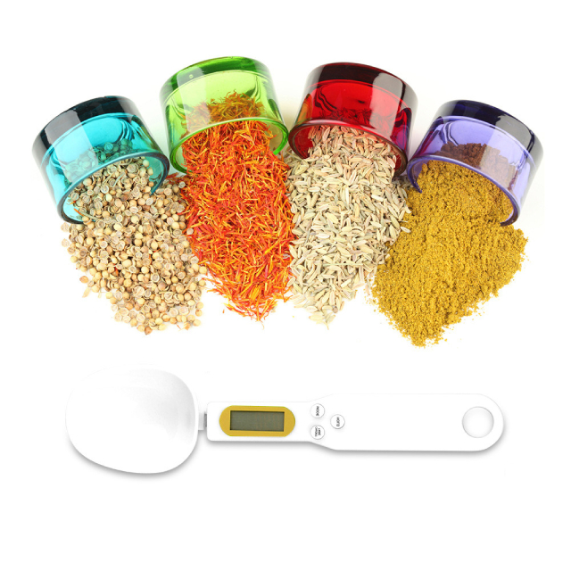 500g/0.5g Digital Measuring Spoons with Scale LCD Display (ESG11347)