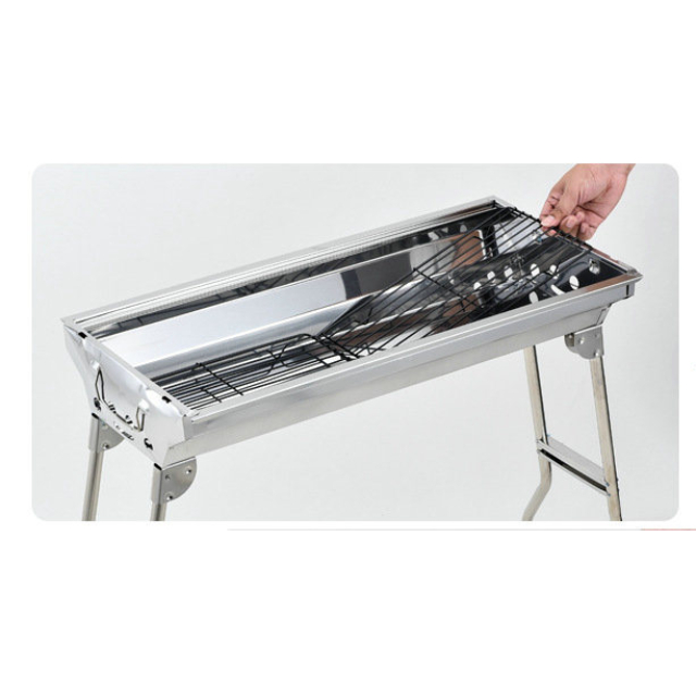 Portable Stainless Steel Folding Charcoal Grill (ESG10484)
