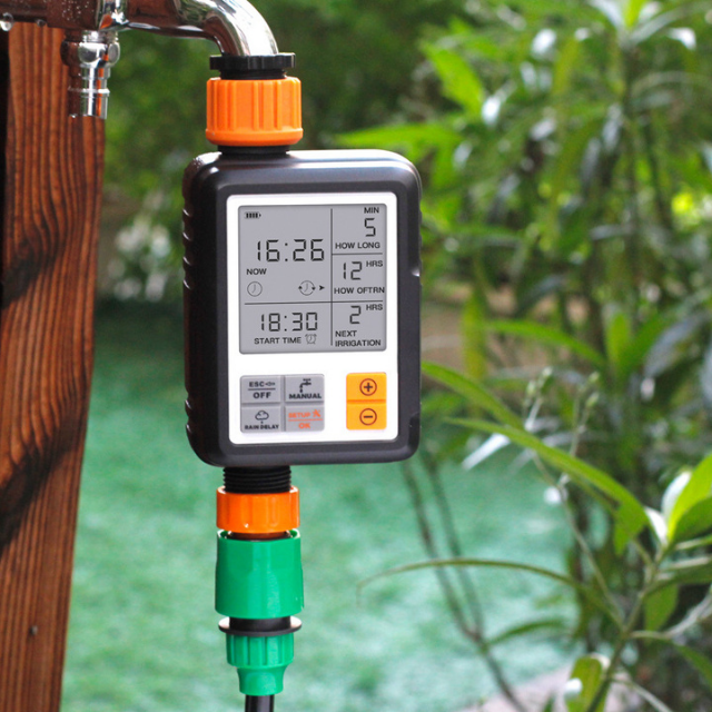 Large Screen Multi-Functional Timing Watering Device Outdoor Garden Sprinkler (ESG17740)