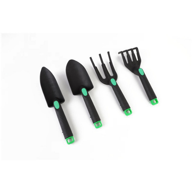 4PCS / Set Mini Plastic Handle Gardening Tools Shovel Spoon Rake Spade Fork for Flower Pot Tools (ESG12064)