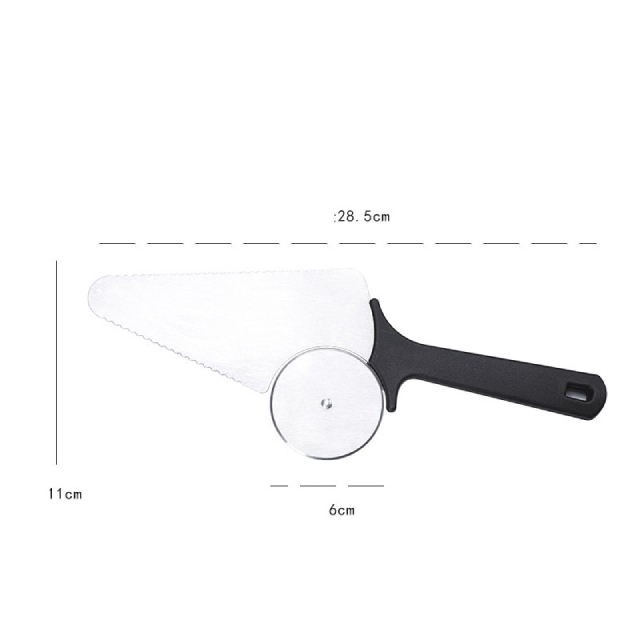 3 in 1 Stainless Steel Pizza Cutter and Server Slicer for Pizza, Bread, Pie, Pastry (ESG12095)