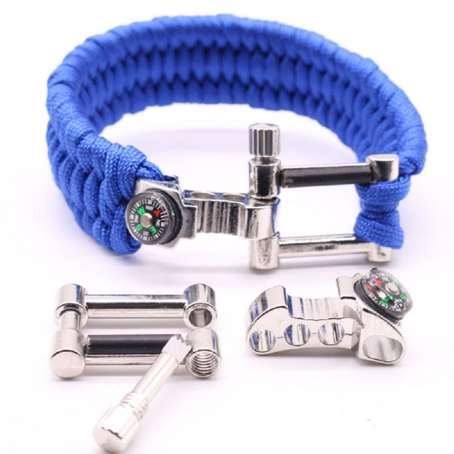 Multifunctional Paracord Adjustable Bracelet Survival Kit (ESG18273)